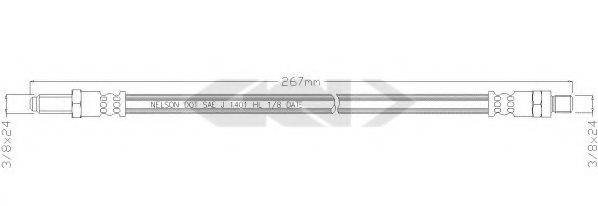 SPIDAN 39010 Гальмівний шланг