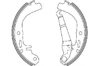 OPEL 1605770 Комплект гальмівних колодок