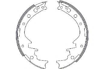 TOYOTA 04495-26021 Комплект гальмівних колодок