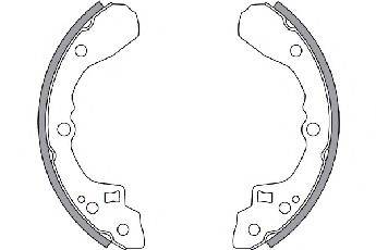 MAZDA G0302638Z Комплект гальмівних колодок
