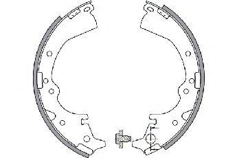TOYOTA 04495-26041 Комплект гальмівних колодок