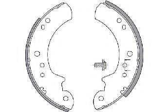 FORD 1662293 Комплект гальмівних колодок