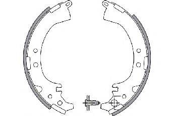 TOYOTA 0449533010 Комплект гальмівних колодок