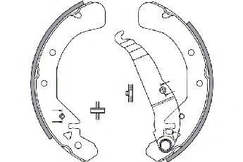 OPEL 1605262 Комплект гальмівних колодок