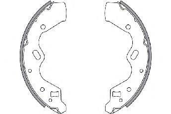MAZDA DCY12638Z Комплект гальмівних колодок