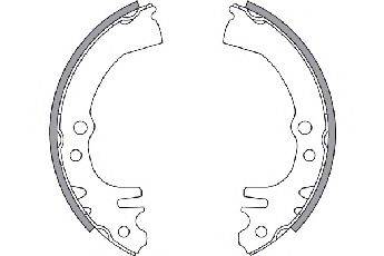 DAIHATSU 0449597216000 Комплект гальмівних колодок