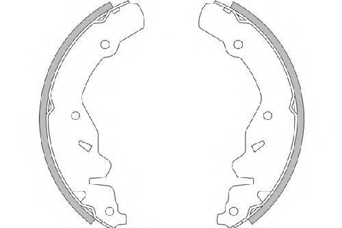 CHRYSLER 5114493AA Комплект гальмівних колодок