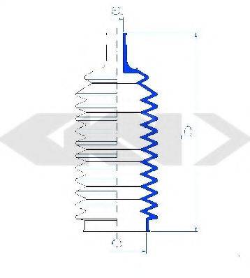 FORD 6060787 Пильовик, рульове управління