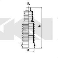 FORD 6772173 Комплект пильника, рульове керування