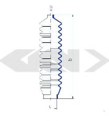 FORD 6 127 744 Пильовик, рульове управління