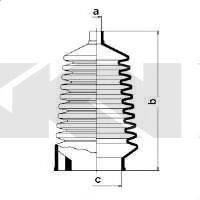 FORD 6083495 Комплект пильника, рульове керування
