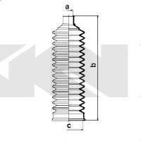 FORD 1011665 Комплект пильника, рульове керування