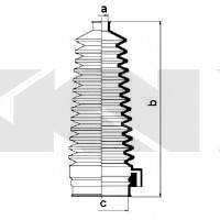 FORD 7138553 Комплект пильника, рульове керування