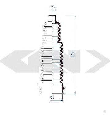 FORD 4780137 Комплект пильника, рульове керування