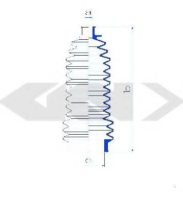 PEX 9.117 Комплект пильника, рульове керування