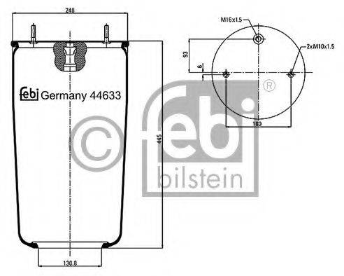 FEBI BILSTEIN 44633 Кожух пневматичної ресори