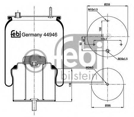 DAF 1697 679 Кожух пневматичної ресори