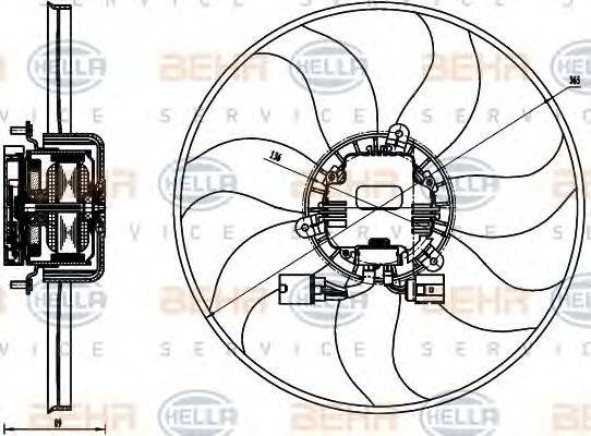 BEHR HELLA SERVICE 8EW 351 040-071
