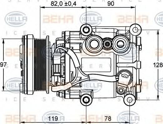 BEHR HELLA SERVICE 8FK 351 113-311