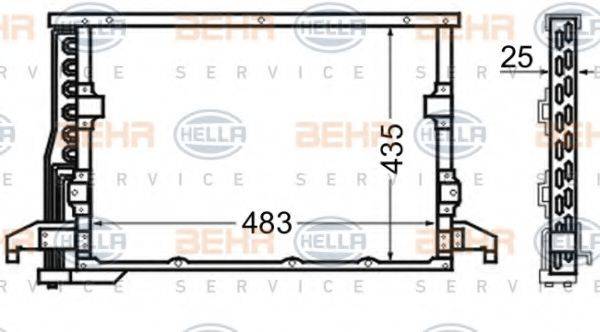 BEHR HELLA SERVICE 8FC 351 305-071