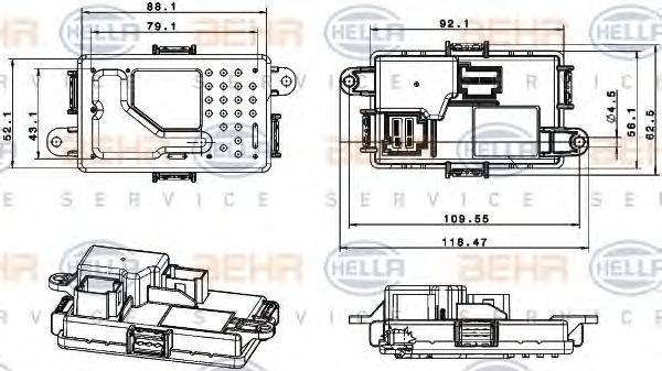 BEHR HELLA SERVICE 5HL 351 321-651