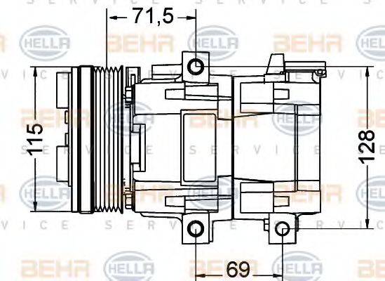 BEHR HELLA SERVICE 8FK 351 334-011