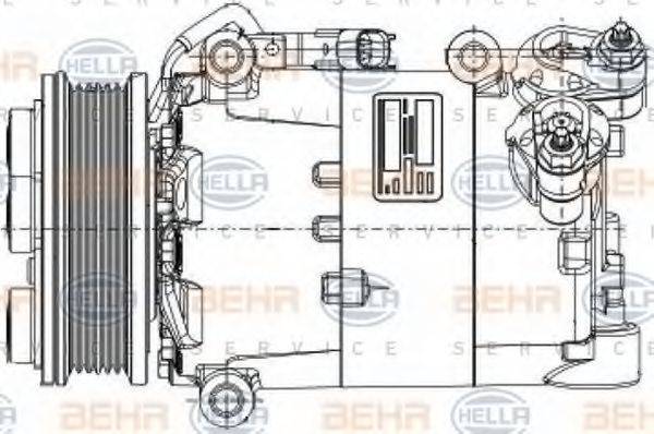 BEHR HELLA SERVICE 8FK 351 334-391