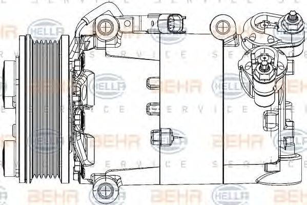 BEHR HELLA SERVICE 8FK 351 334-431