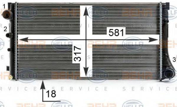 BEHR HELLA SERVICE 8MK 376 700-291