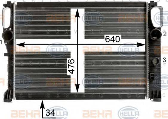 BEHR HELLA SERVICE 8MK 376 700-601