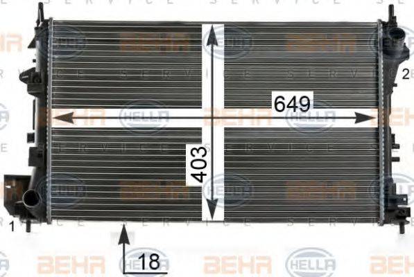 BEHR HELLA SERVICE 8MK 376 700-661