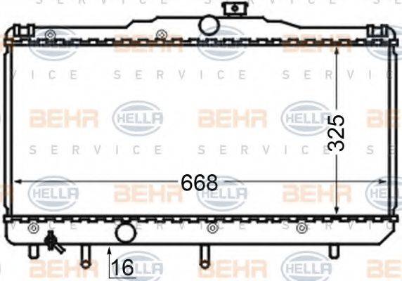 BEHR HELLA SERVICE 8MK 376 704-551
