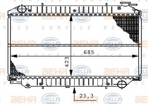 BEHR HELLA SERVICE 8MK 376 706-521