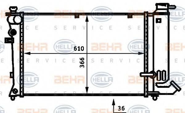 BEHR HELLA SERVICE 8MK 376 707-121