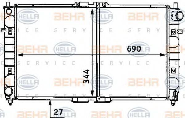 BEHR HELLA SERVICE 8MK 376 707-381
