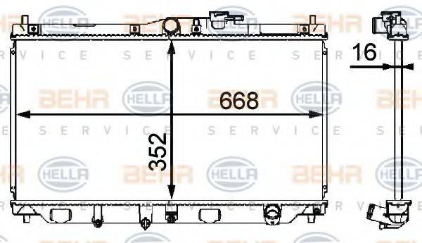 BEHR HELLA SERVICE 8MK 376 708-131