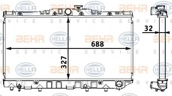 BEHR HELLA SERVICE 8MK 376 708-181