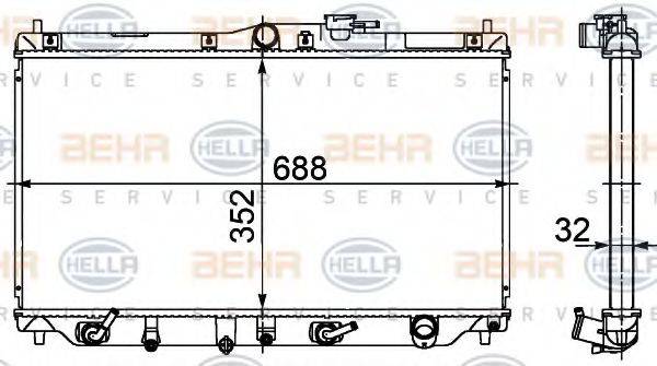 BEHR HELLA SERVICE 8MK 376 708-311