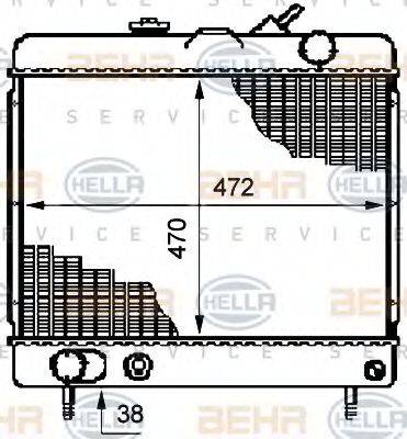 BEHR HELLA SERVICE 8MK 376 708-671