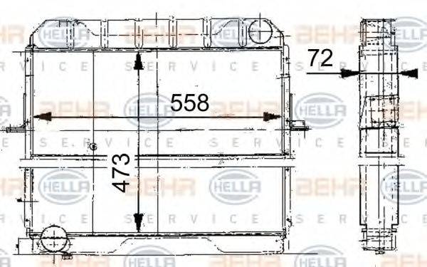 BEHR HELLA SERVICE 8MK 376 709-201