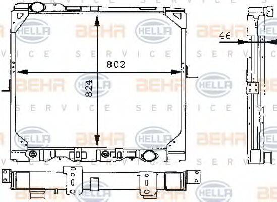 BEHR HELLA SERVICE 8MK 376 709-311