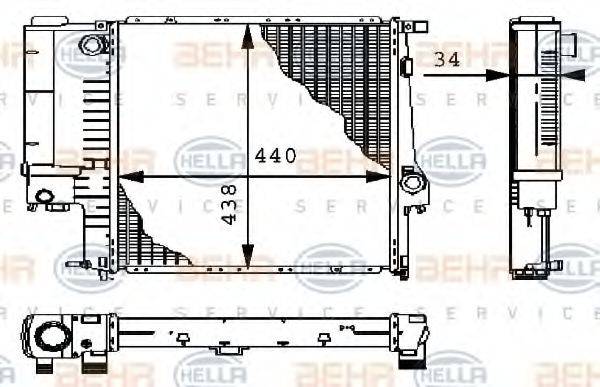 BEHR HELLA SERVICE 8MK 376 711-571