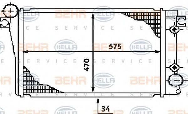 BEHR HELLA SERVICE 8MK 376 713-161