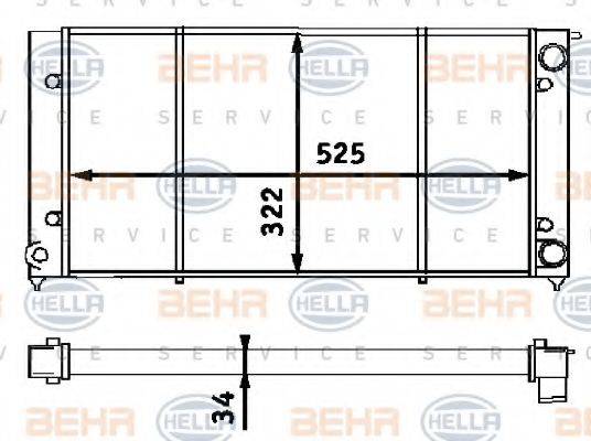 BEHR HELLA SERVICE 8MK 376 713-301