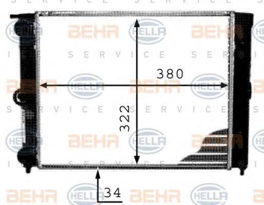 BEHR HELLA SERVICE 8MK 376 713-341