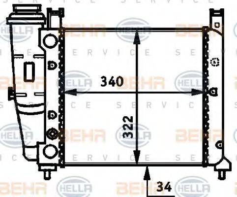 BEHR HELLA SERVICE 8MK 376 713-491