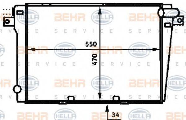 BEHR HELLA SERVICE 8MK 376 714-021