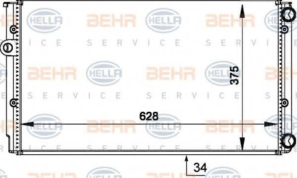BEHR HELLA SERVICE 8MK 376 714-041