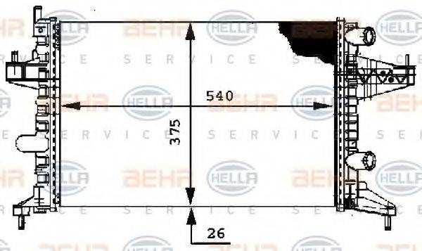 BEHR HELLA SERVICE 8MK 376 714-341