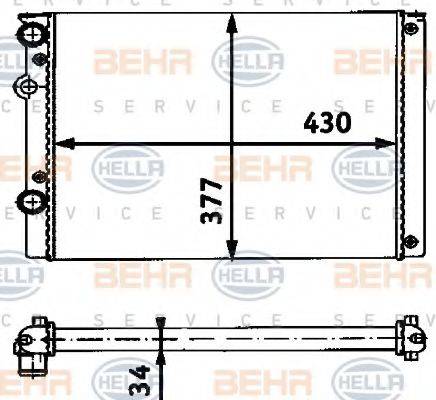 BEHR HELLA SERVICE 8MK 376 714-651